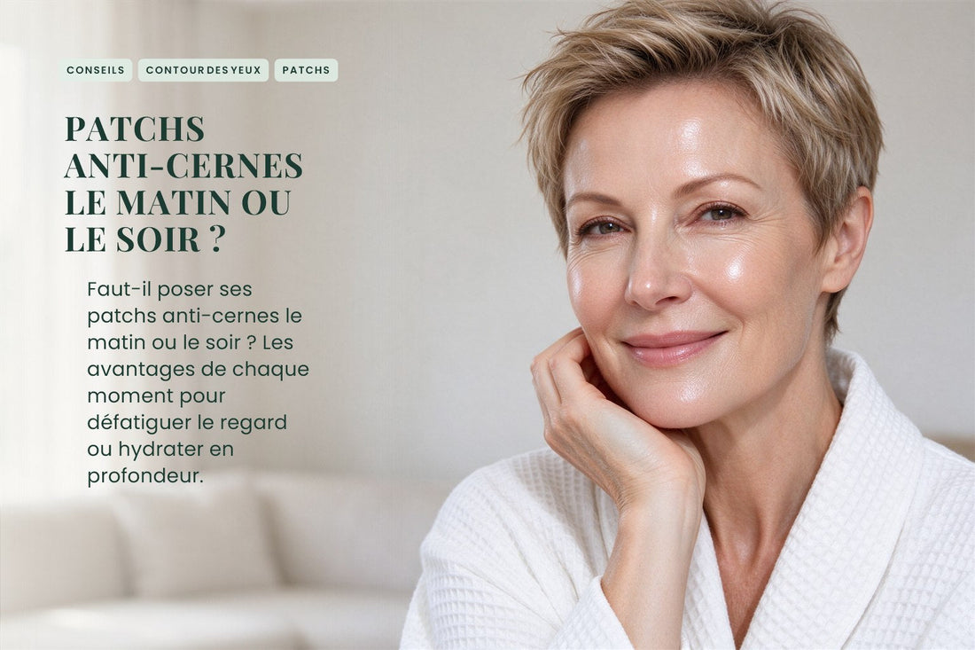 Patchs anti-cernes le matin ou le soir ?