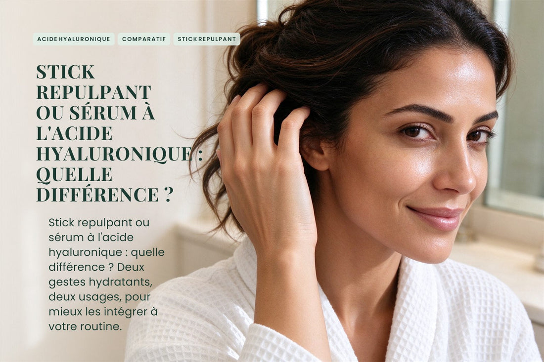 Stick repulpant ou sérum à l'acide hyaluronique : quelle différence ?