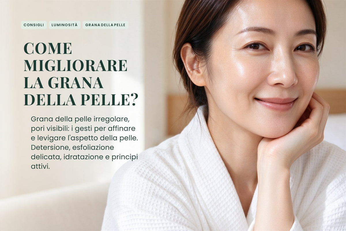 Come migliorare la grana della pelle?