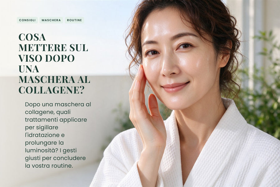 Cosa mettere sul viso dopo una maschera al collagene?