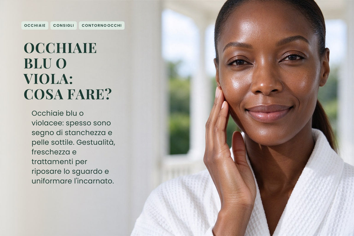 Occhiaie blu o viola: cosa fare?