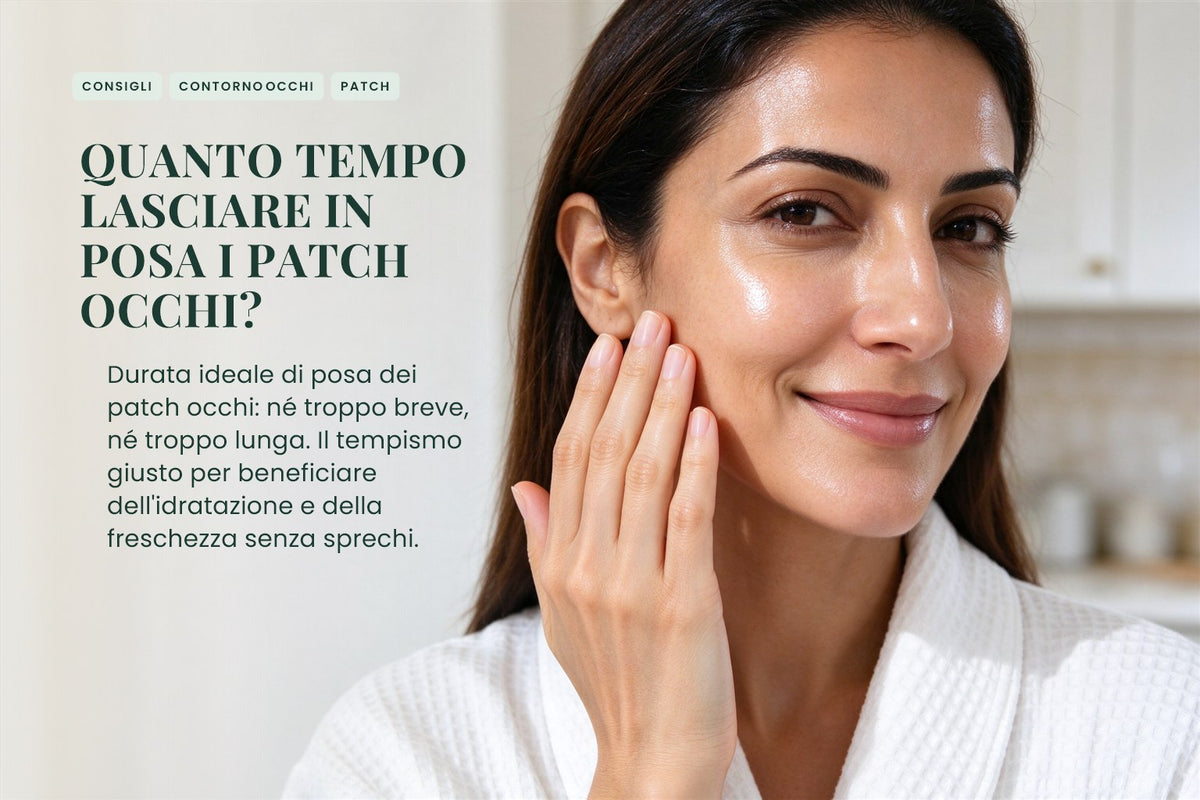 Quanto tempo lasciare in posa i patch occhi?