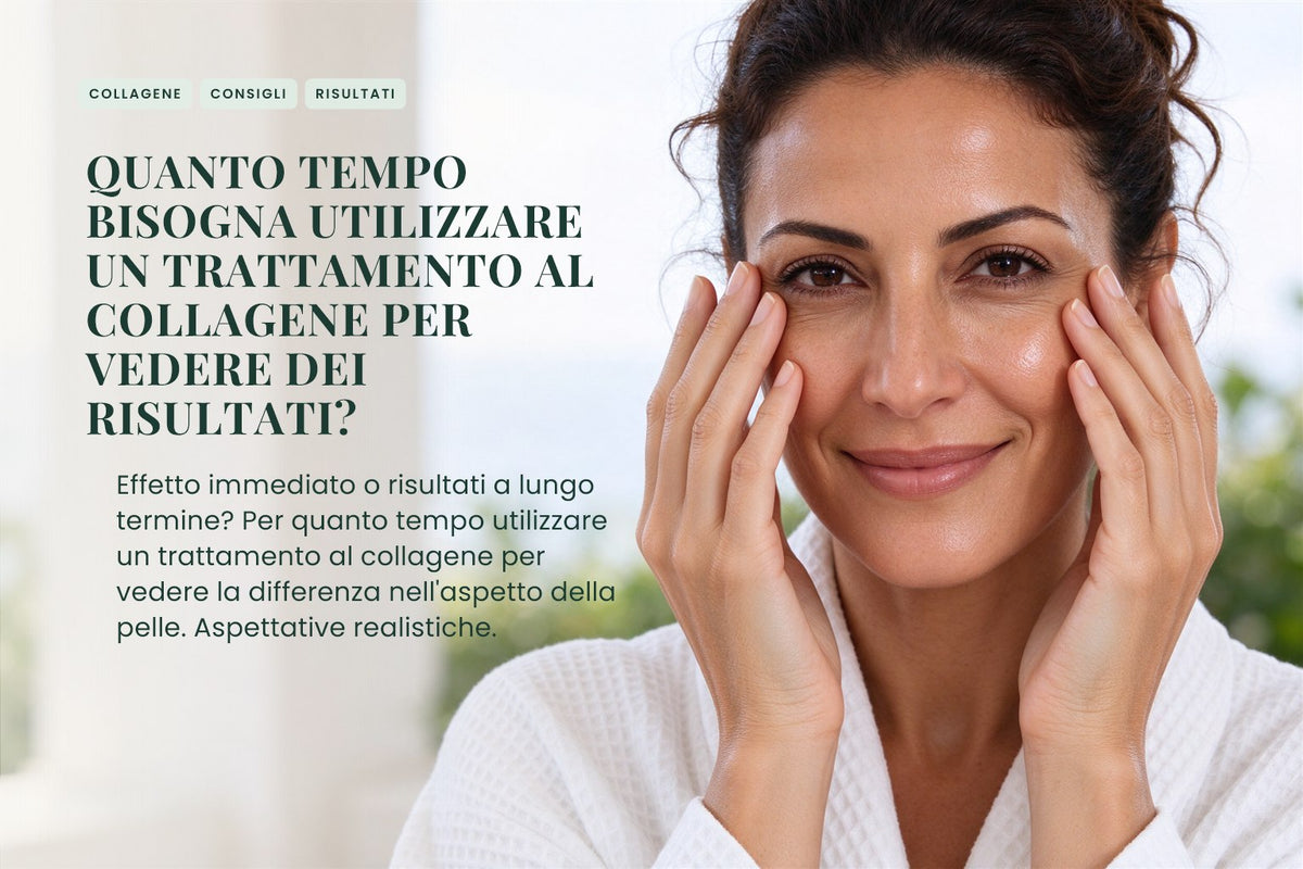 Quanto tempo bisogna utilizzare un trattamento al collagene per vedere dei risultati?