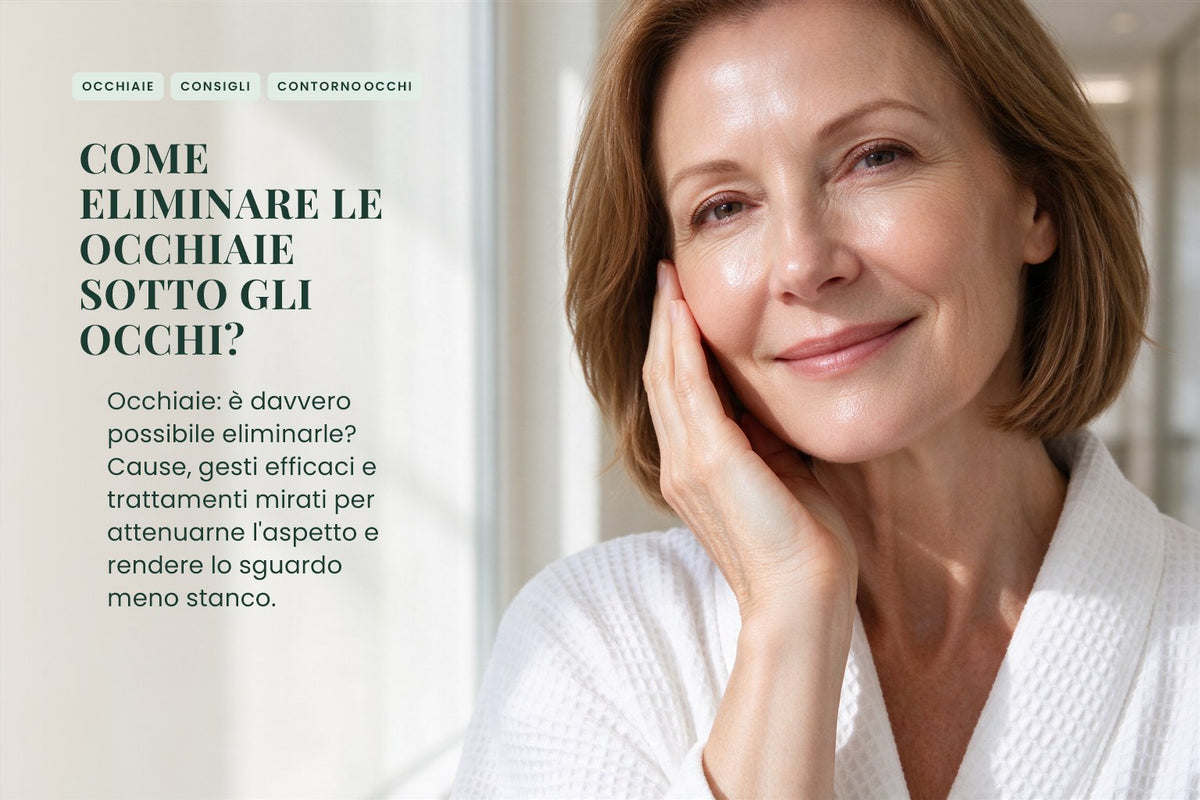Come eliminare le occhiaie sotto gli occhi?