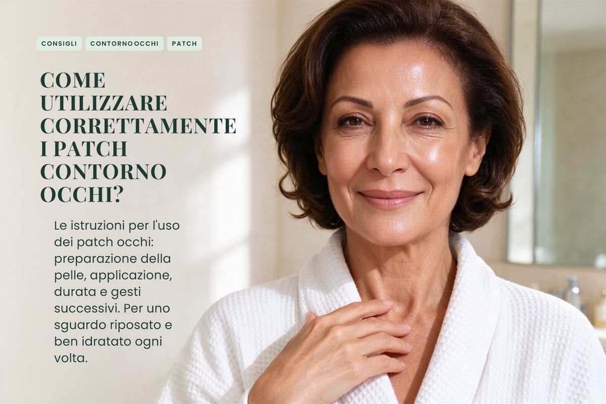 Come utilizzare correttamente i patch contorno occhi?