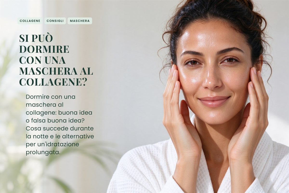 Si può dormire con una maschera al collagene?