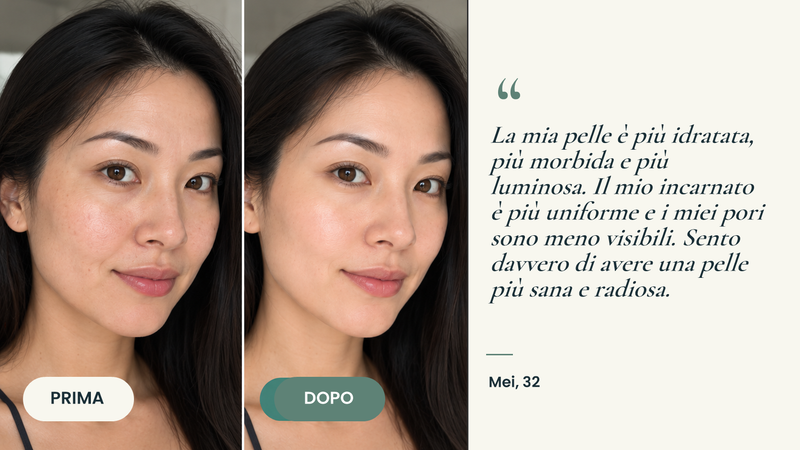 Testimonianza prima/dopo — Masque Bio Collagène