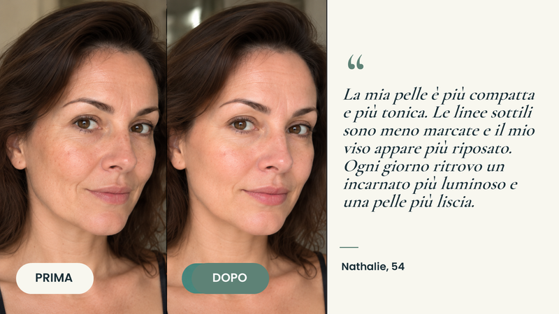 Testimonianza prima/dopo — Masque Bio Collagène