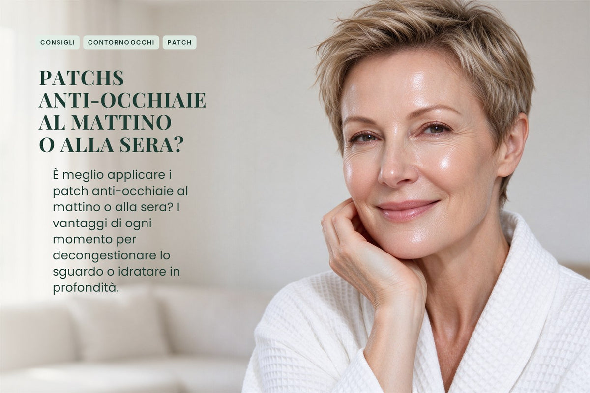 Patchs anti-occhiaie al mattino o alla sera?