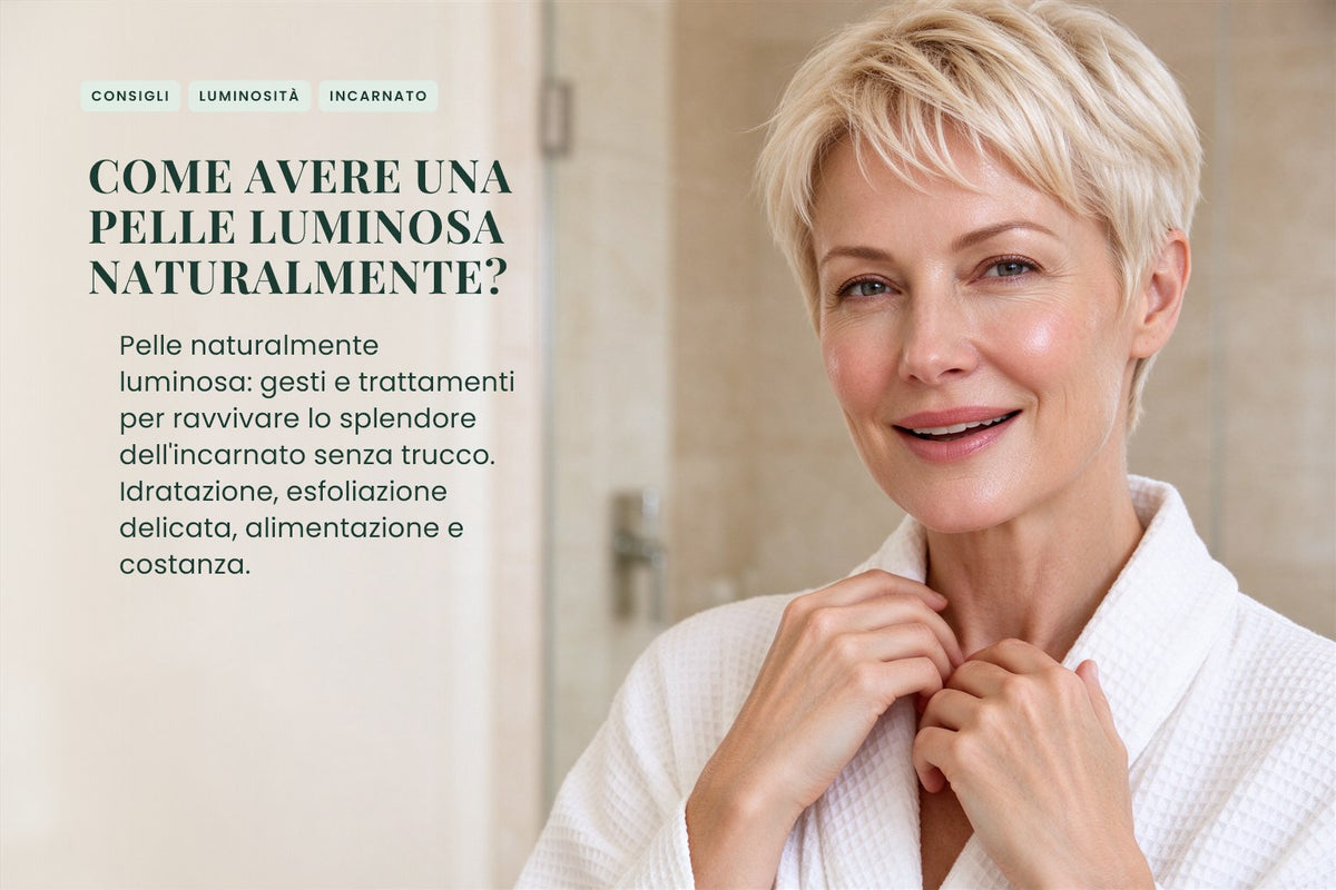 Come avere una pelle luminosa naturalmente?