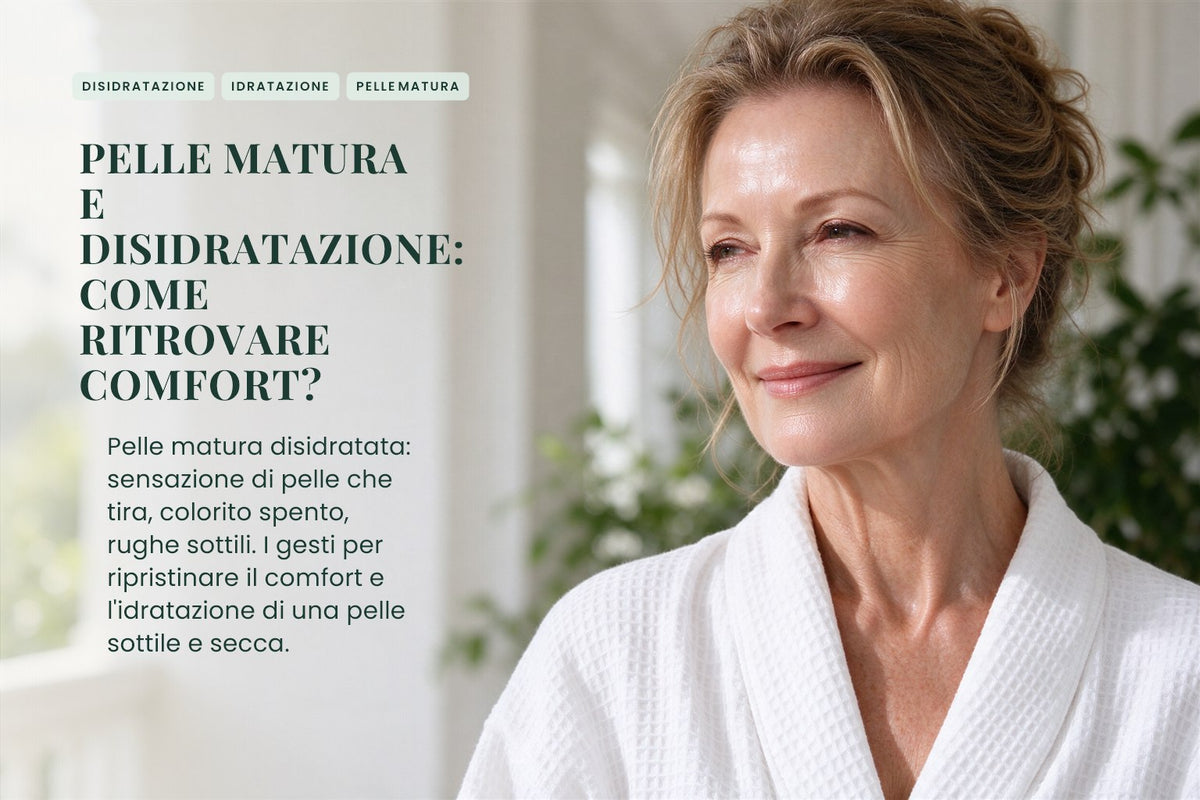 Pelle matura e disidratazione: come ritrovare comfort?