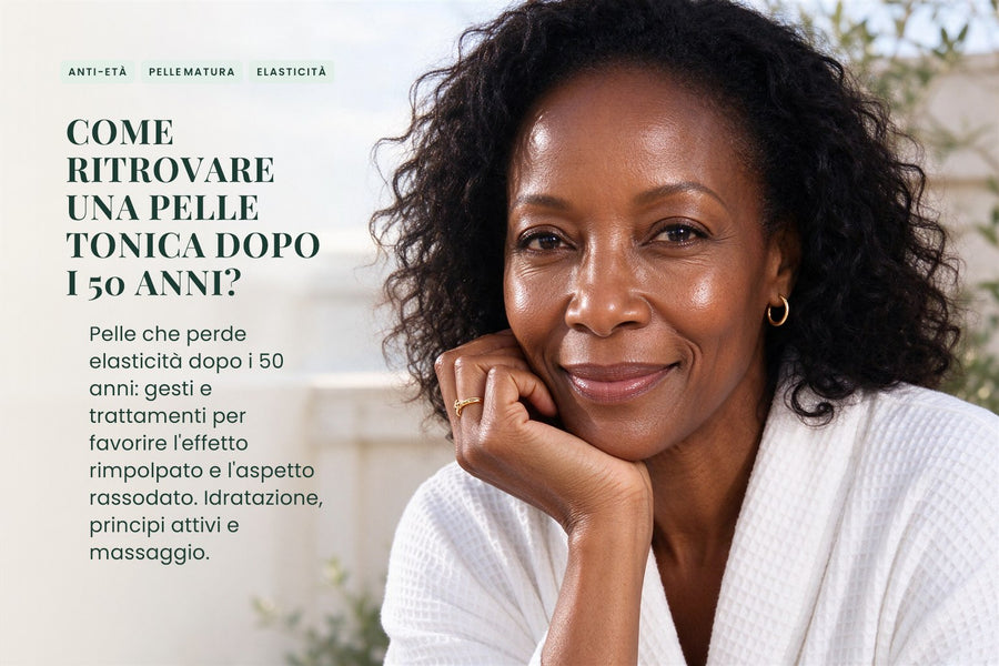 Come ritrovare una pelle tonica dopo i 50 anni?