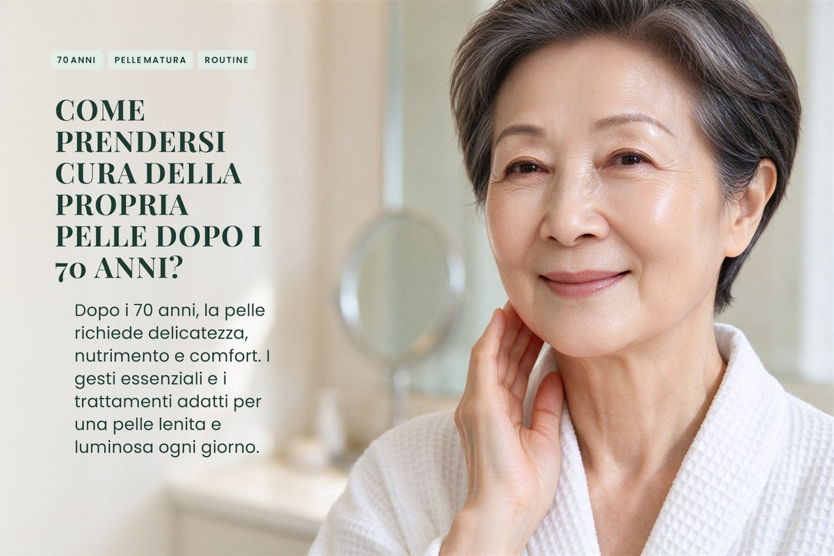 Come prendersi cura della propria pelle dopo i 70 anni?