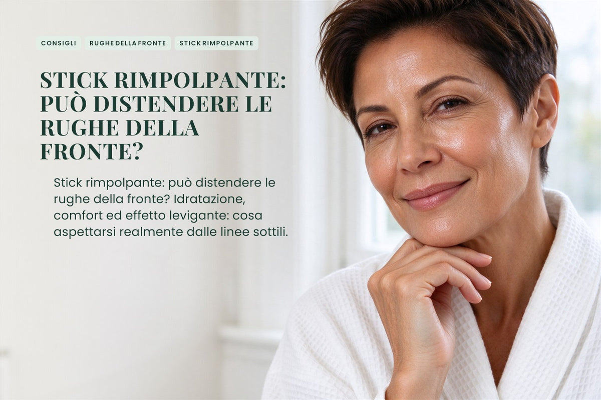 Stick rimpolpante: può distendere le rughe della fronte?
